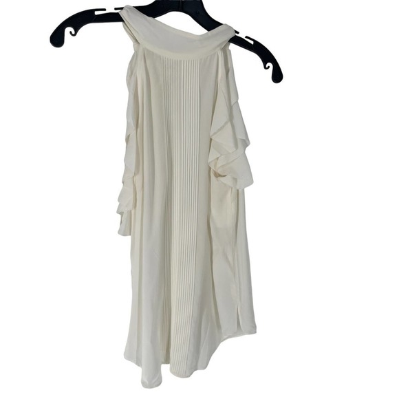 Veronica BEARD OFF WHITE SILK SLEEVELESS TOP - Picture 5 of 9